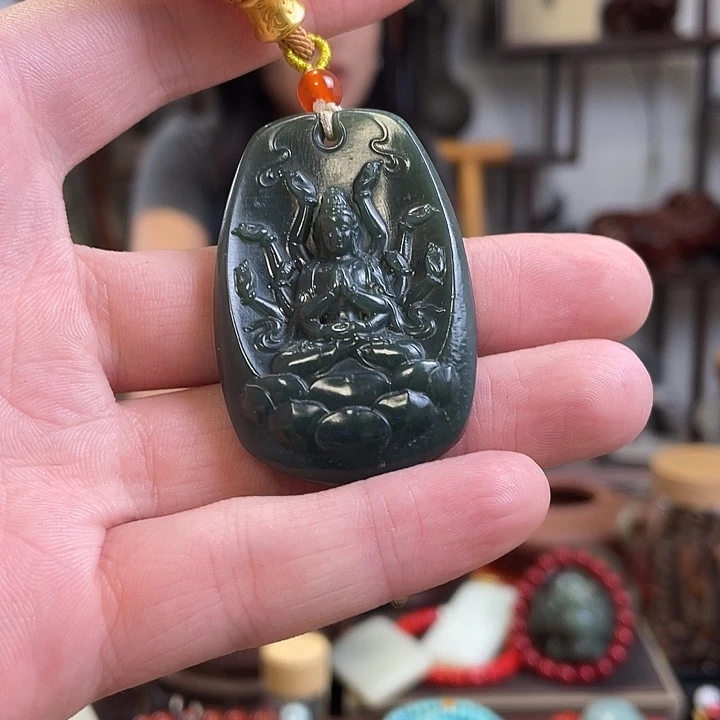 和田玉未镶嵌吊坠(赠链)天*和田玉吊坠