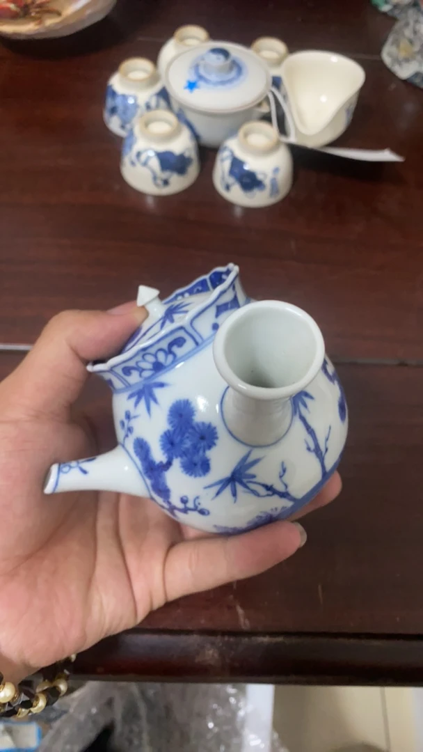 密胺瓷平安北峰侧把壶