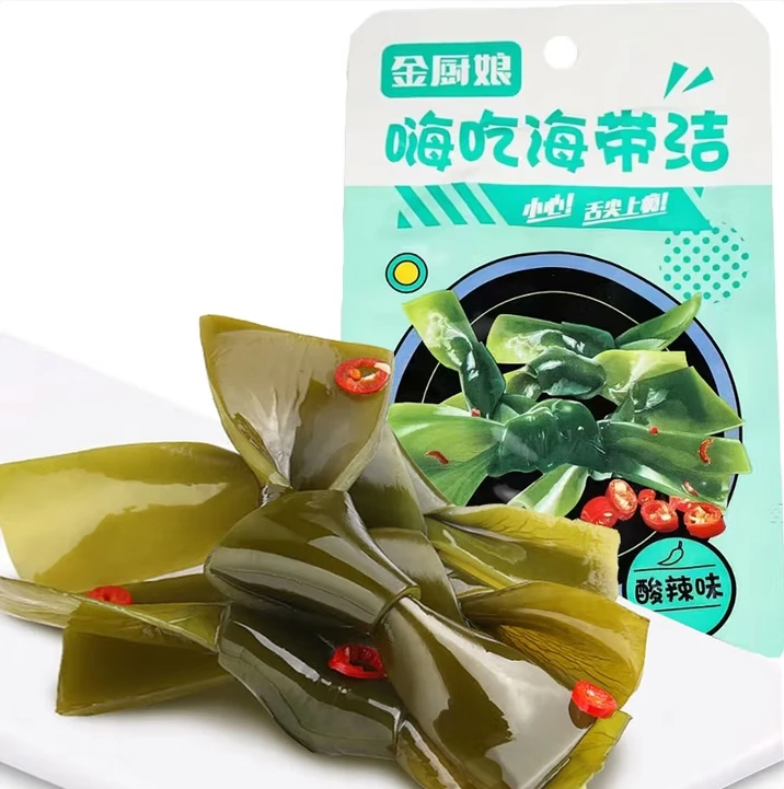 40袋金厨娘酸辣海带结郊游露营必备休闲解馋开袋即食