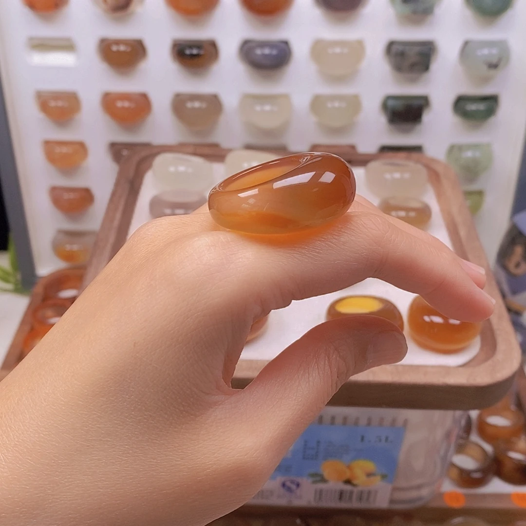 旅***行未镶嵌戒指玛瑙/玉髓港20