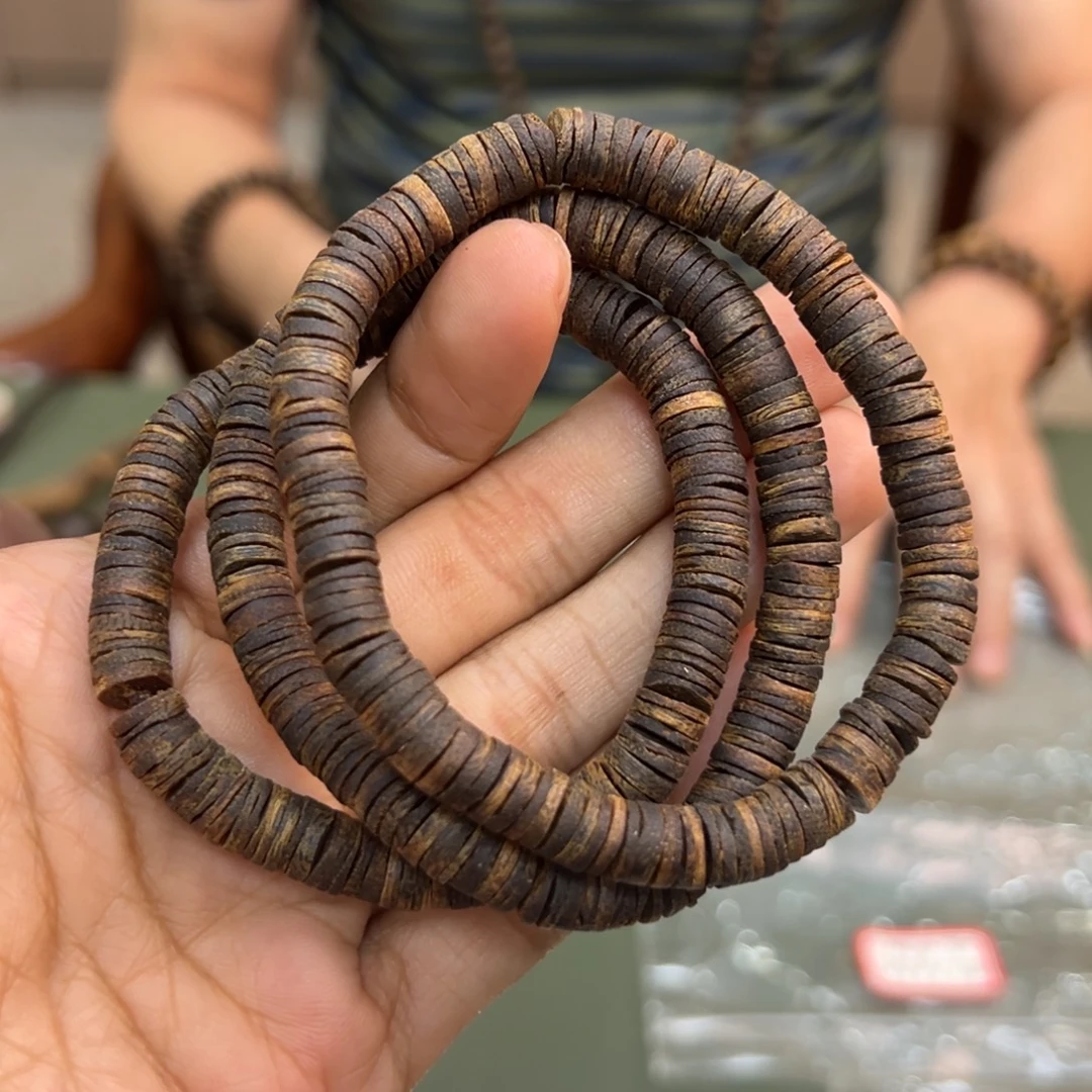 手串沉香张勺子沉水片珠卡7/7g单圈多样性发一