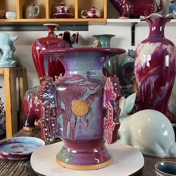 瓷片神垕镇钧瓷如意尊