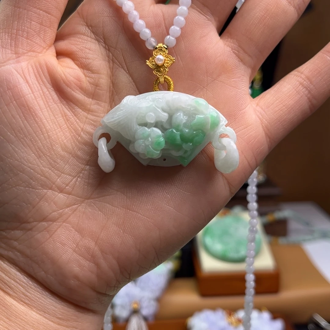 翡翠未镶嵌颈饰天然翡翠