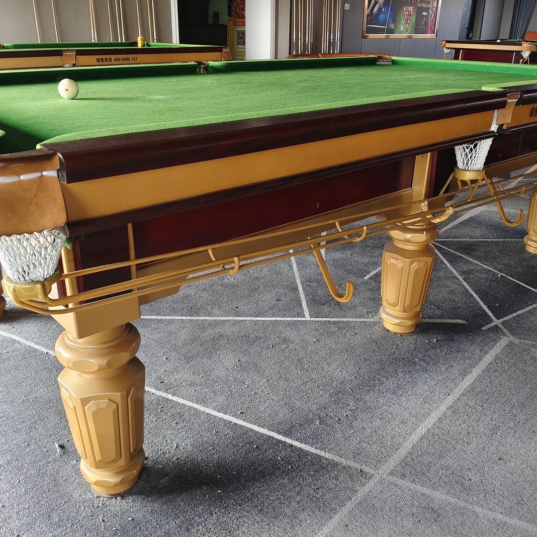室内家用商用标准型中式黑八台球桌钢库桌球台