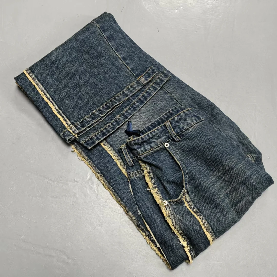 【南油玲姐】蓝色直筒牛仔裤56518