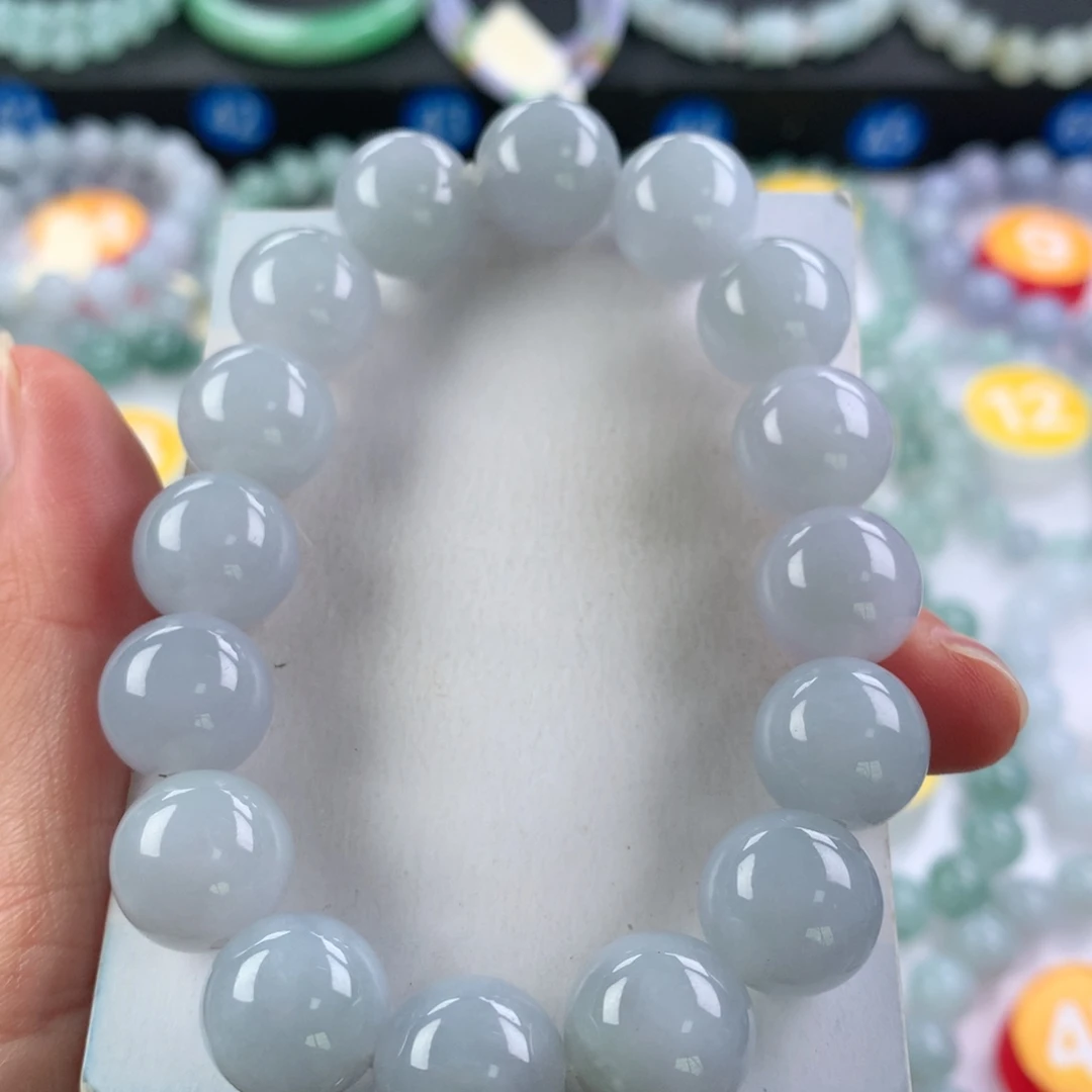 翡翠未镶嵌手链卡13.8