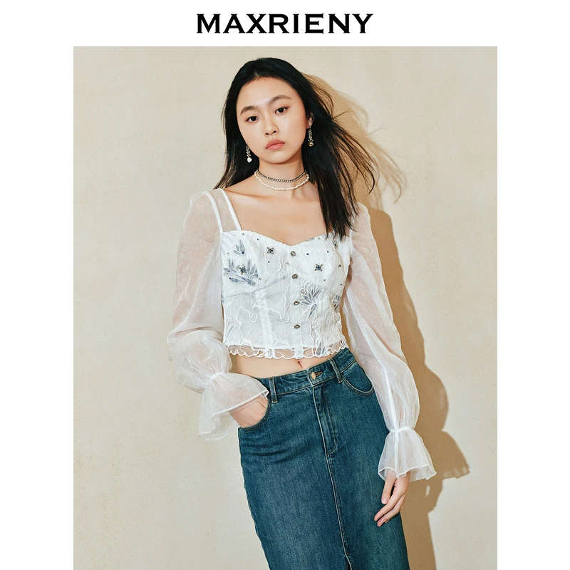 【蜜思仝】MAXRIENY雪纺衫新款