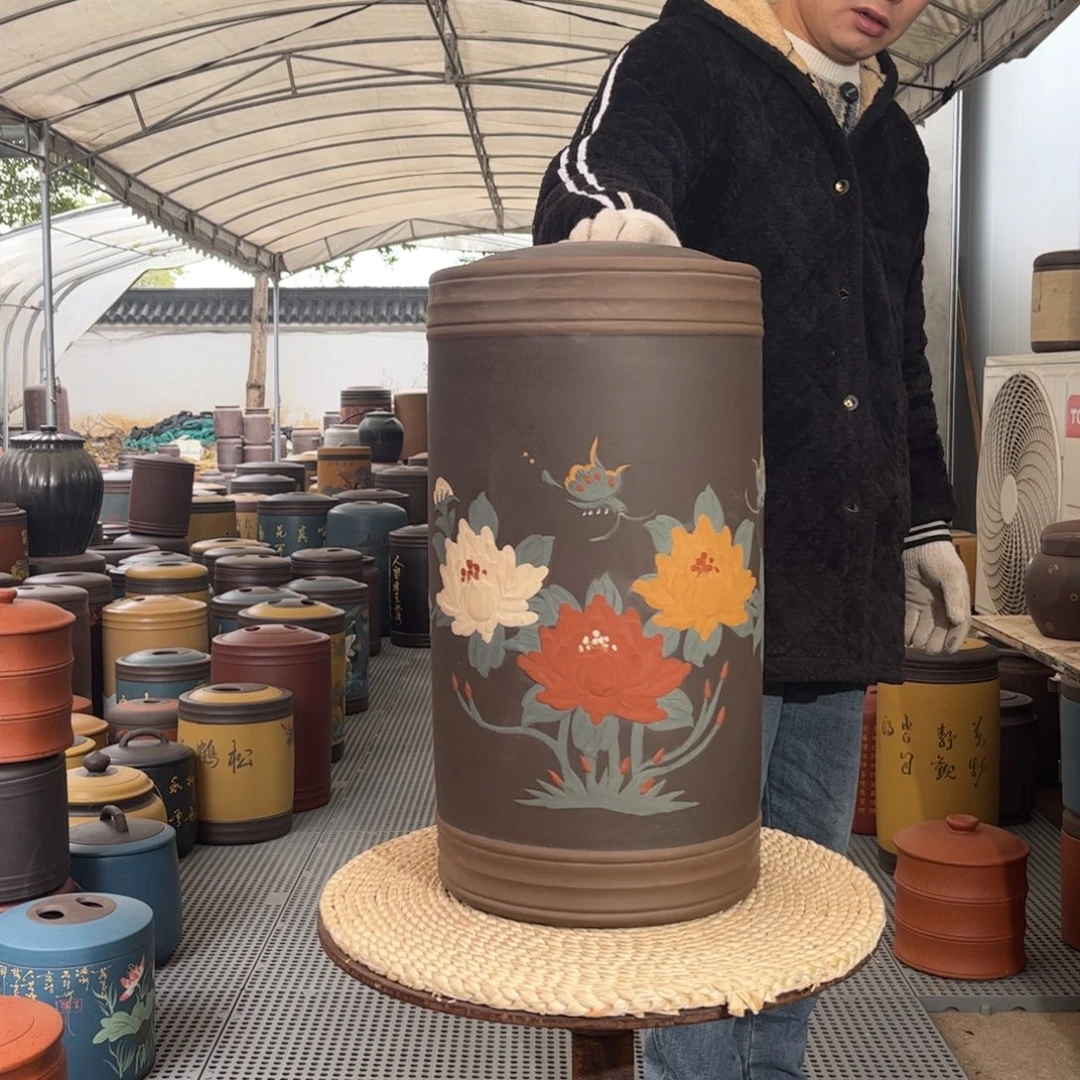 紫砂茶叶罐20 饼茶叶罐