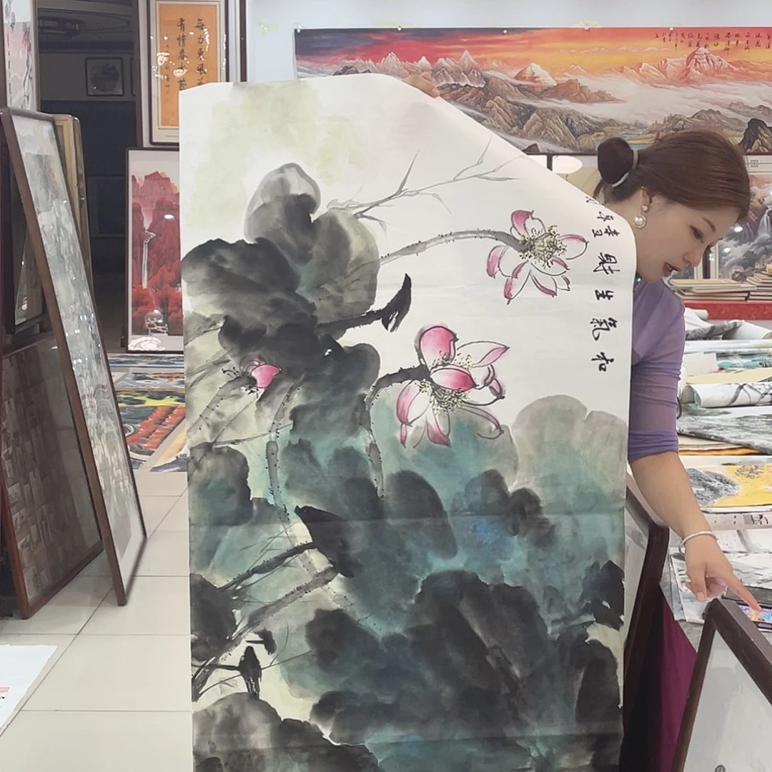国画纯手绘国画山水