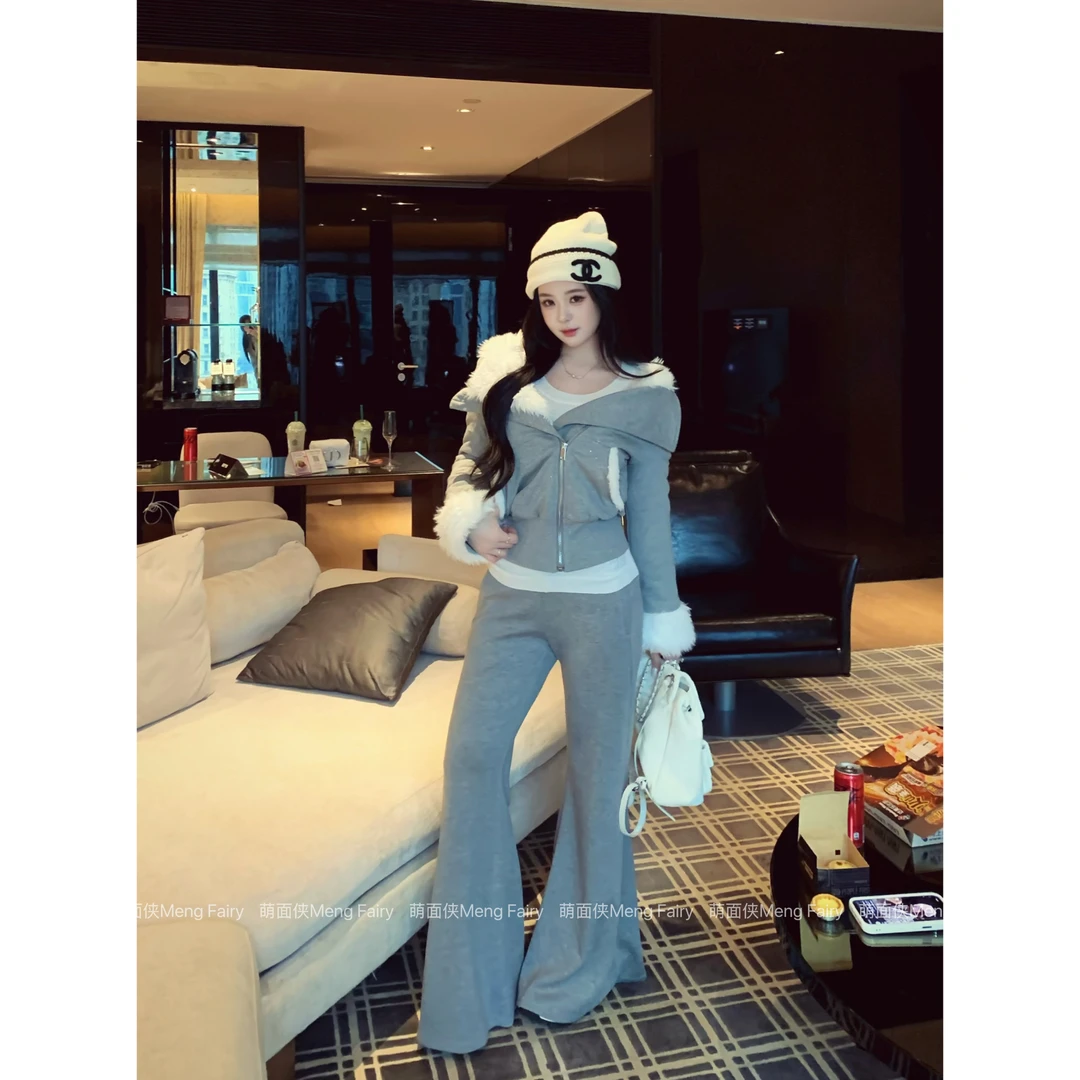 萌面侠现货【不费力时髦】100棉外套百搭毛衣微喇裤5660 6419 5885