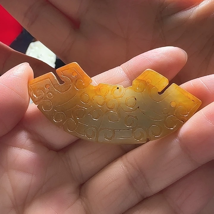 和田玉车挂未镶嵌