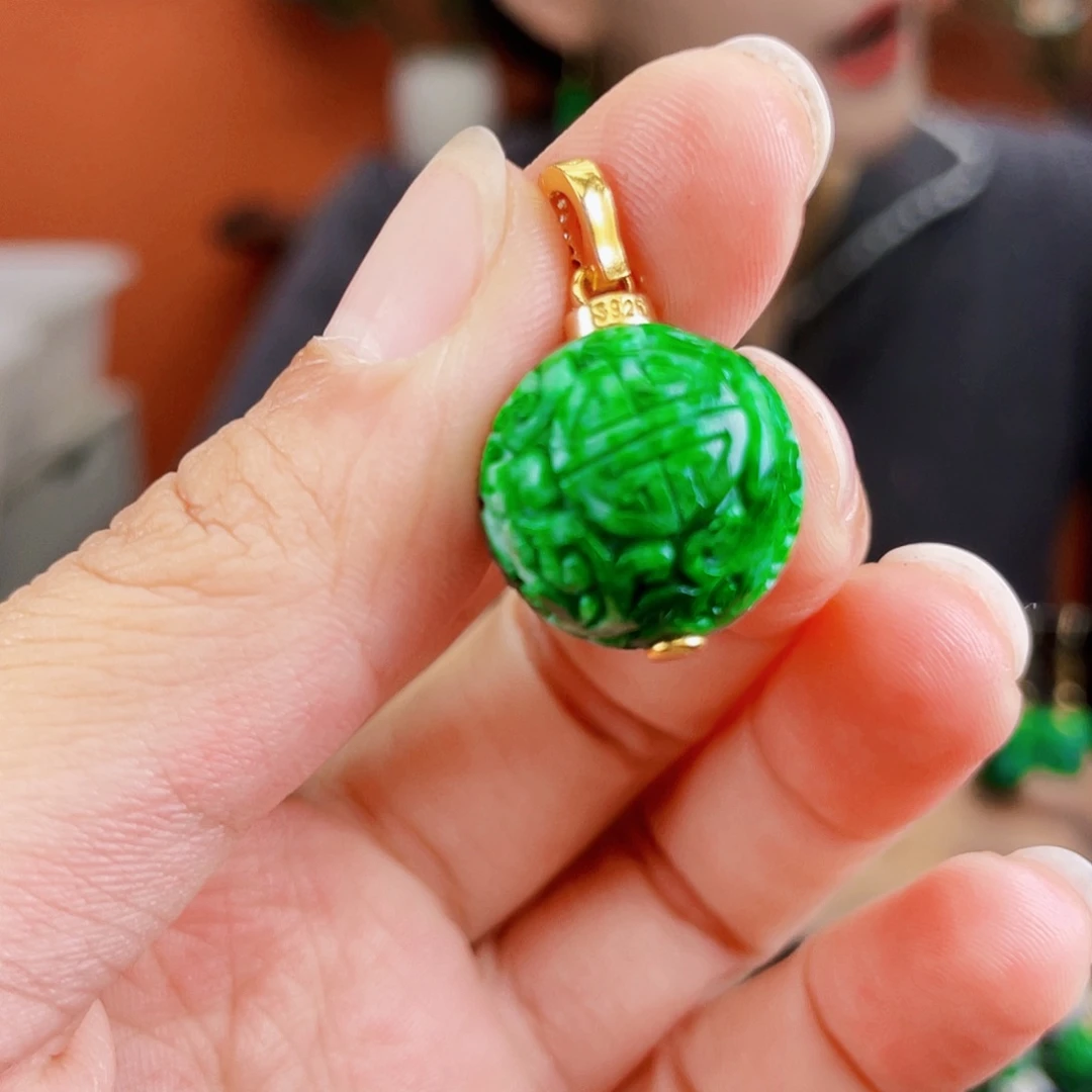 翡翠未镶嵌耳饰饰品