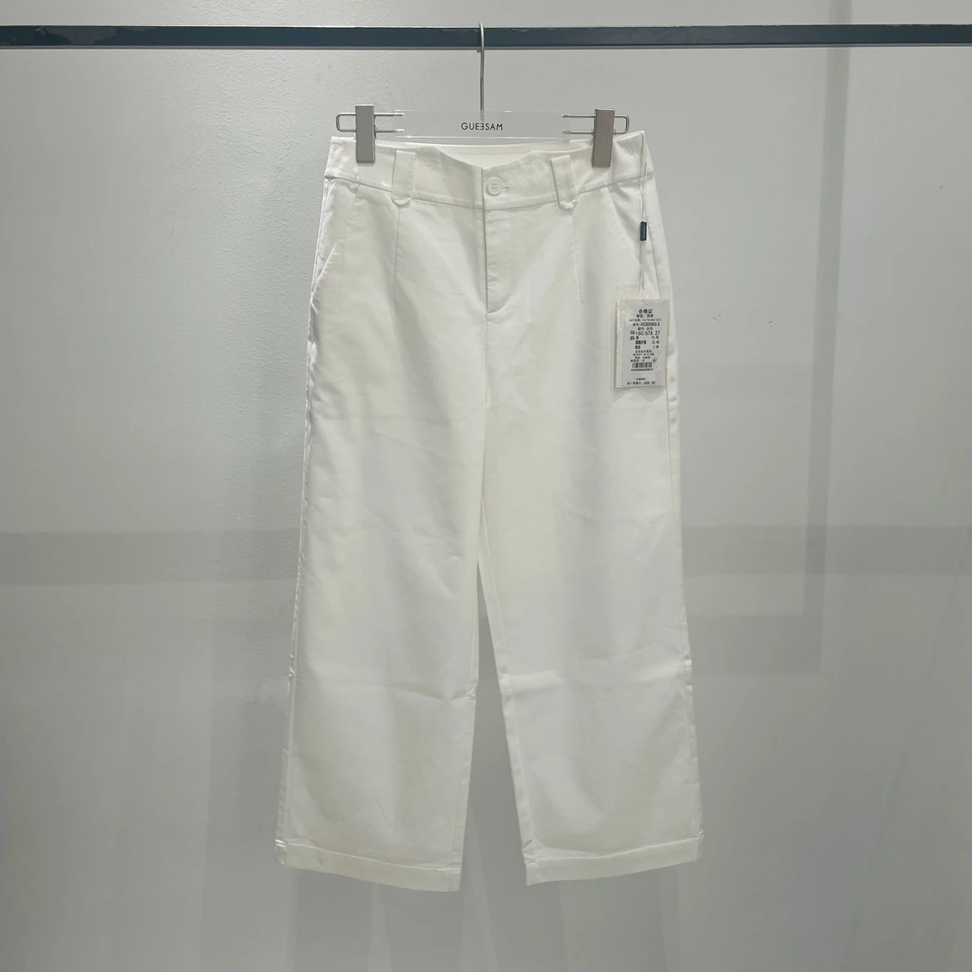 【麦丝】休闲时尚百搭宽松显瘦高腰直筒阔腿裤 ZX-5563