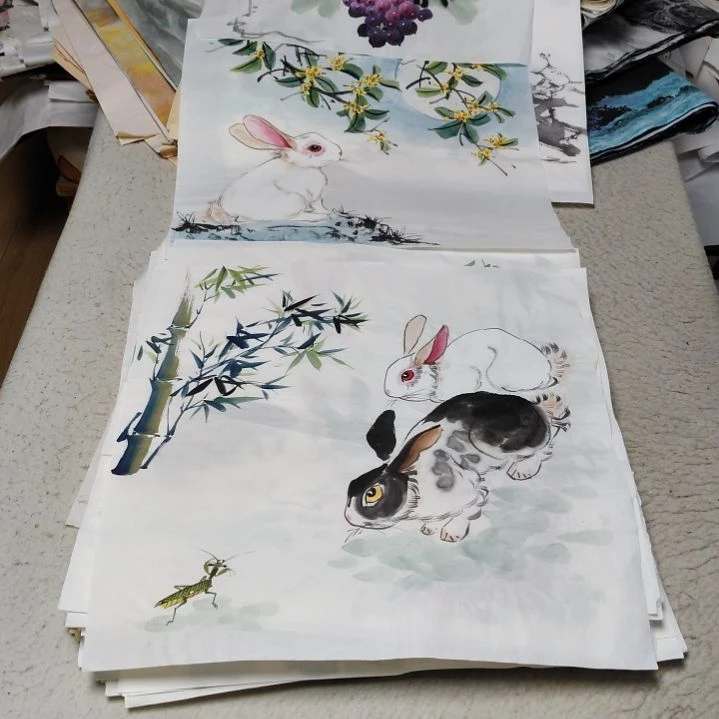 蒲***育国画国画花鸟花鸟国画