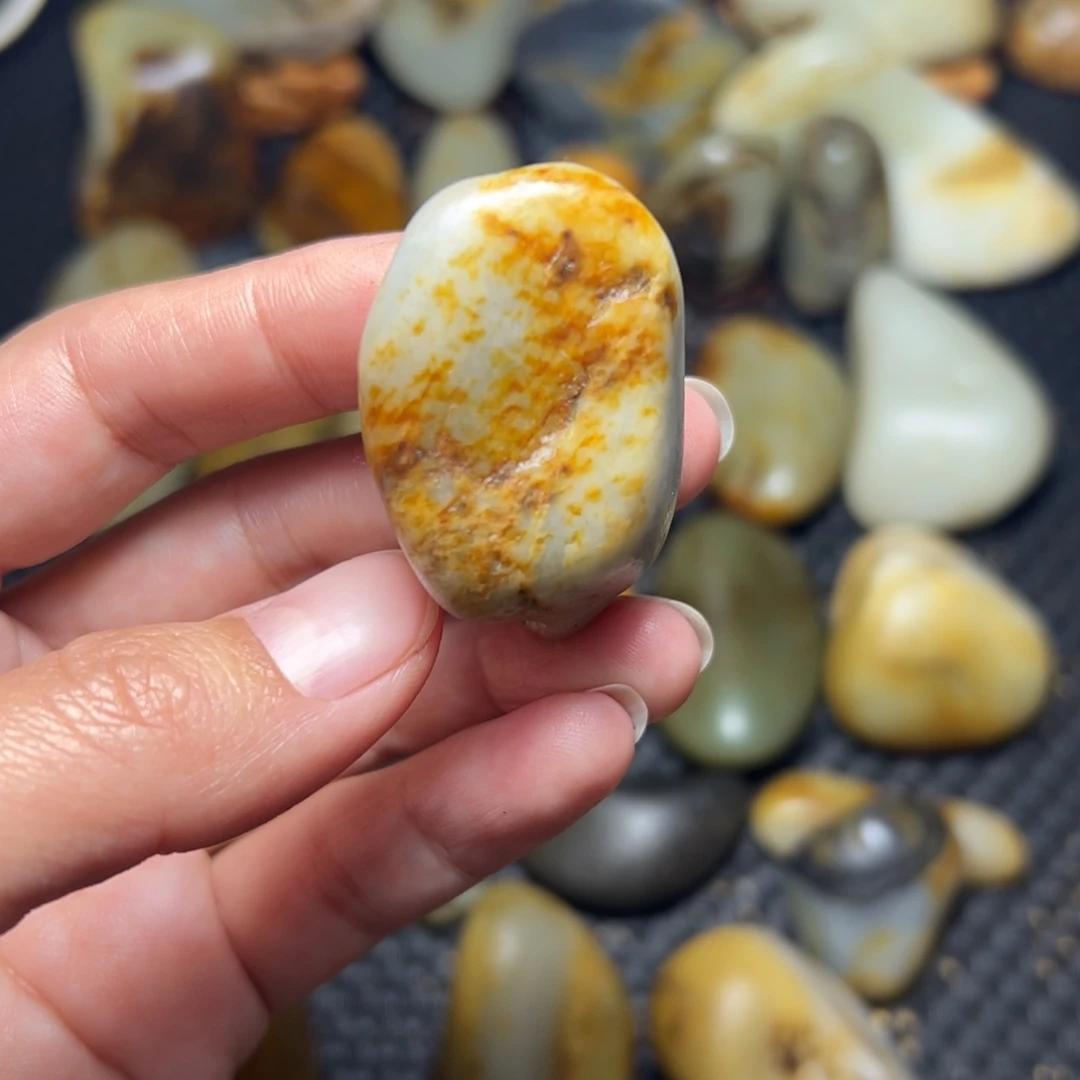 和田玉未镶嵌挂件85