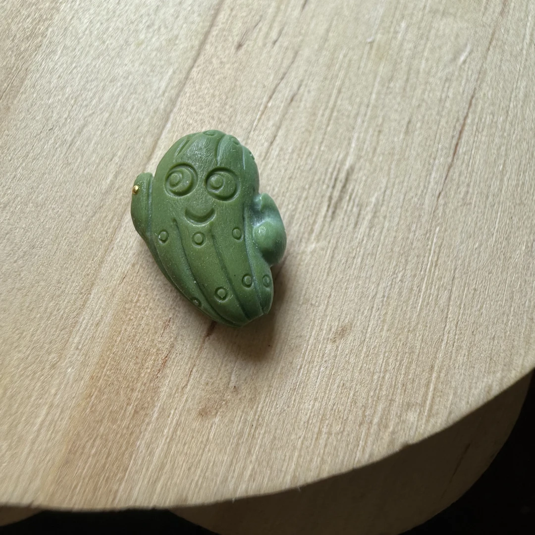 精品全品绿松石正宗老油绿仙人掌小配饰好料子保真原矿做地大证书