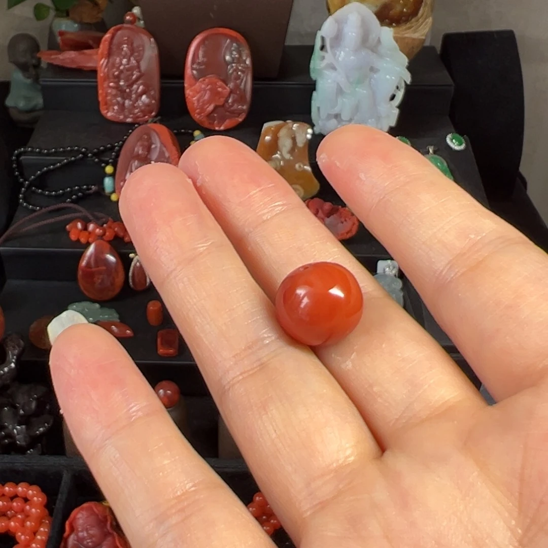 南红玛瑙单珠未镶嵌用****8