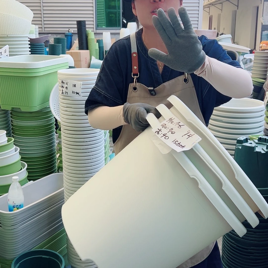 瑕疵四季盆9#白色3个无托