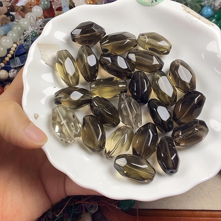 石英岩玉合金珠宝半成品茶水一颗