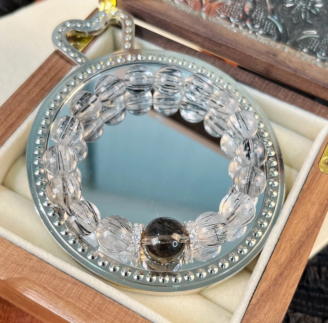 【黑发晶】天然水晶手串原创小众设计