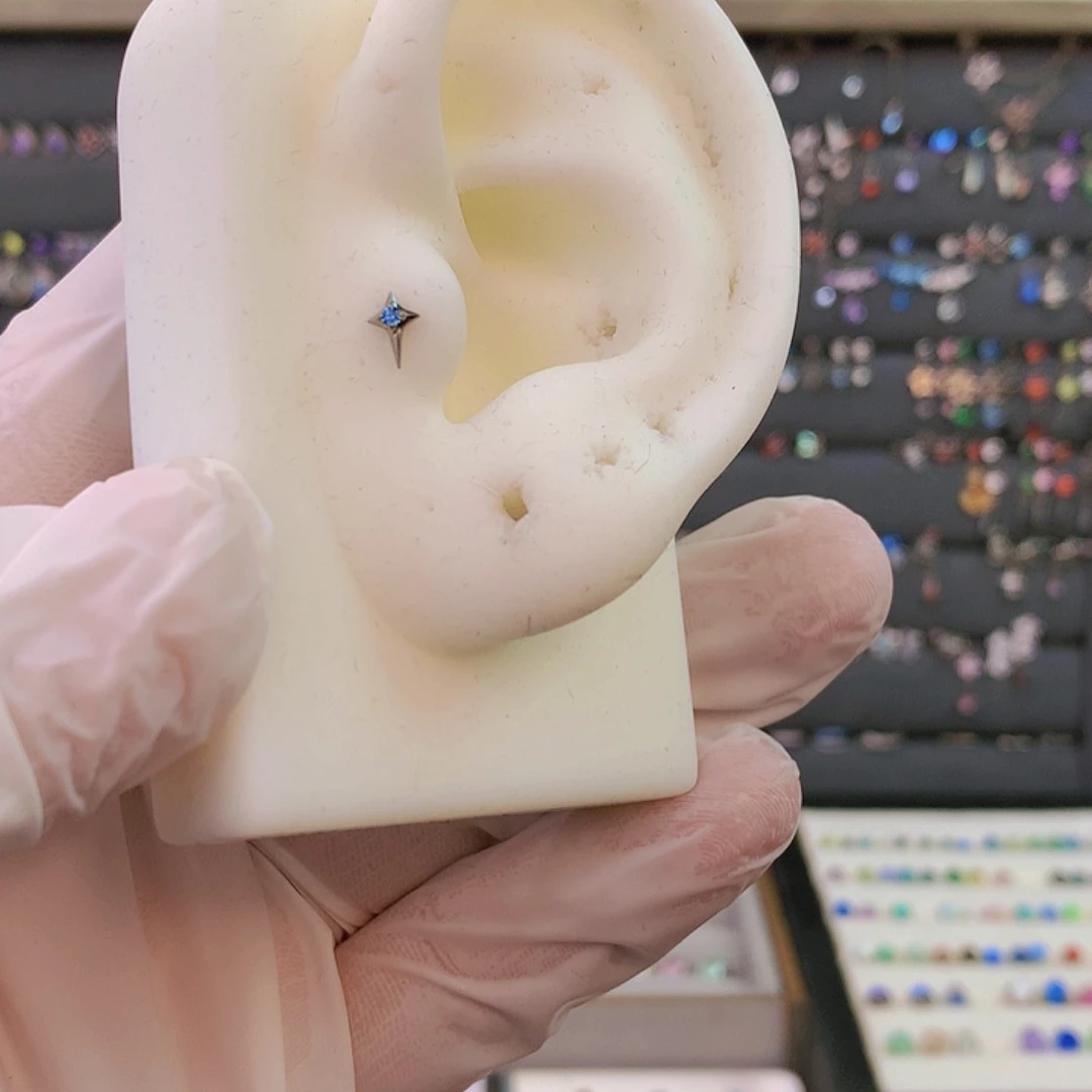 钛合金合金30 单芒星 蓝色