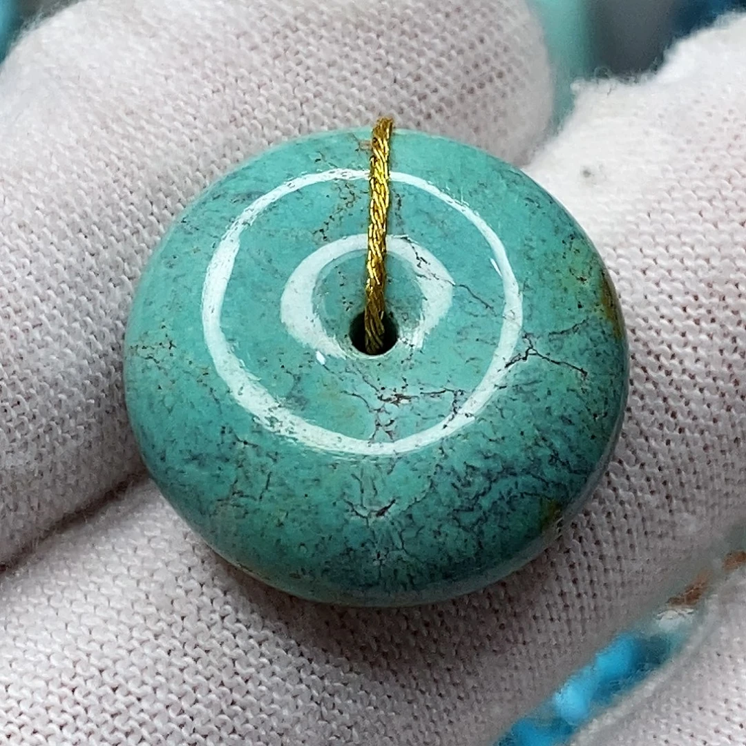 绿松石未镶嵌天然原矿 带武汉地大证书