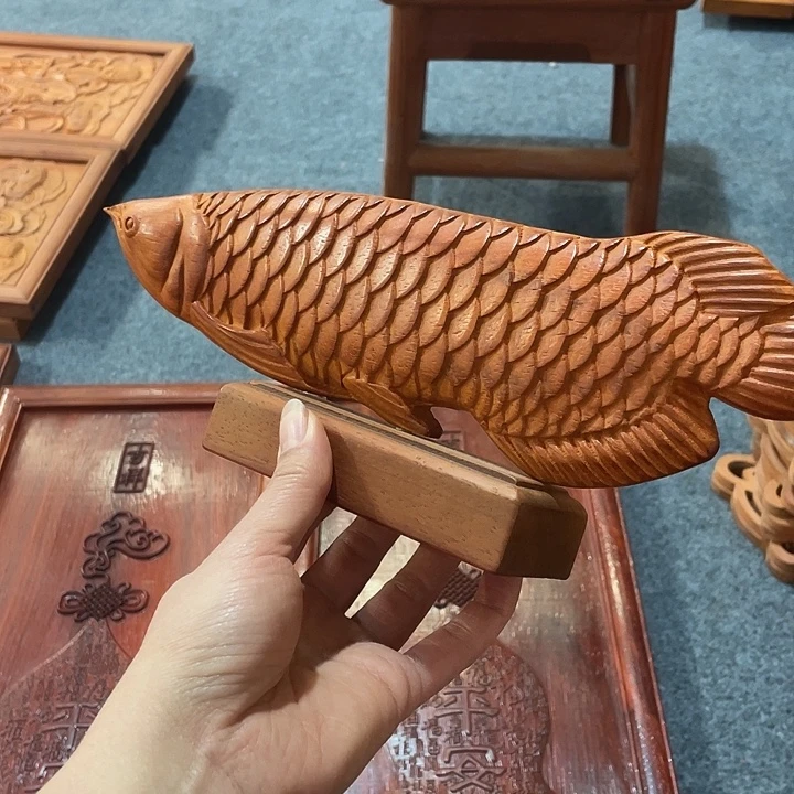 非洲紫檀（红花梨）鱼摆