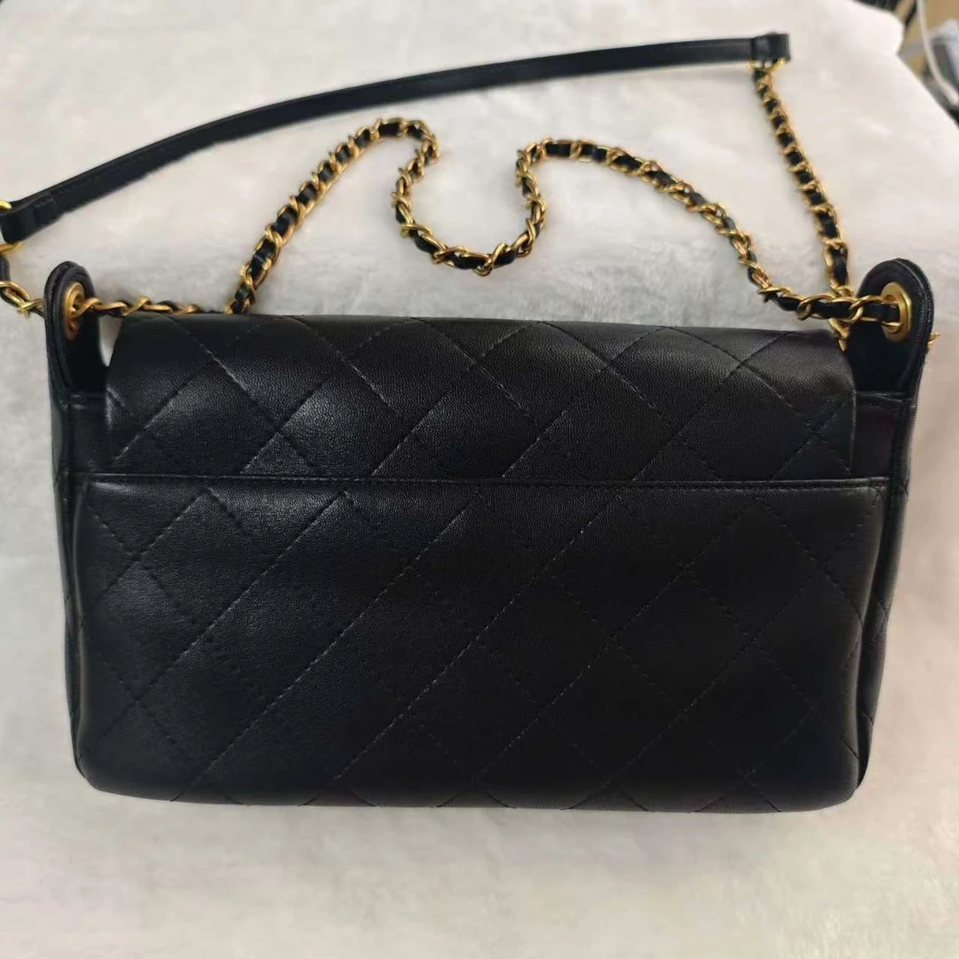 【CHENGFENG定制】油蜡小牛皮打容量女士包包X1012黑色