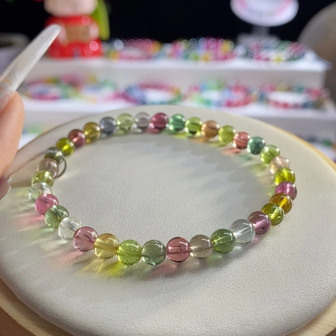 未镶嵌手链碧玺人鱼莫兰迪