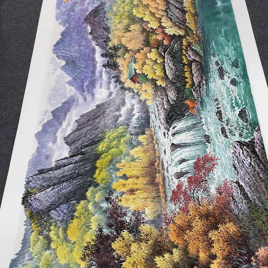 国画今天上午国画作品展示