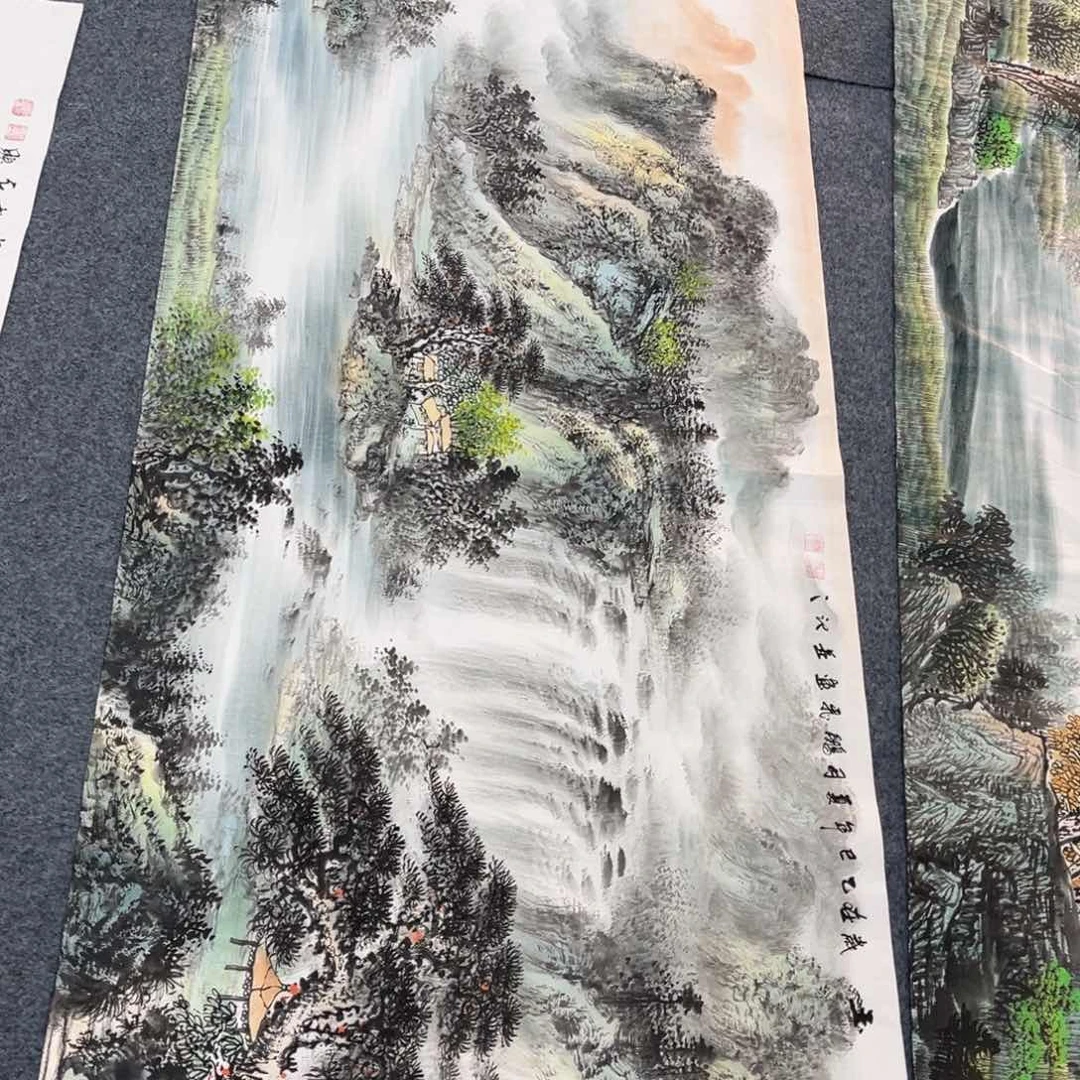 国画宣纸手绘、手工作品