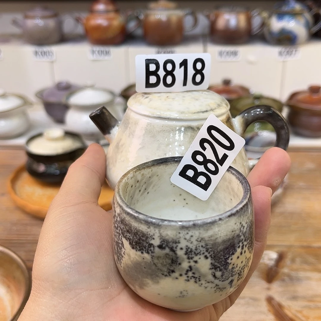 白泥茶杯弦***人陶瓷艺术