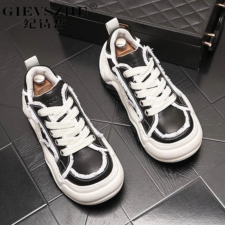 纪诗哲时尚休闲鞋男士韩版潮流运动鞋耐磨减震老爹鞋小众百搭跑鞋