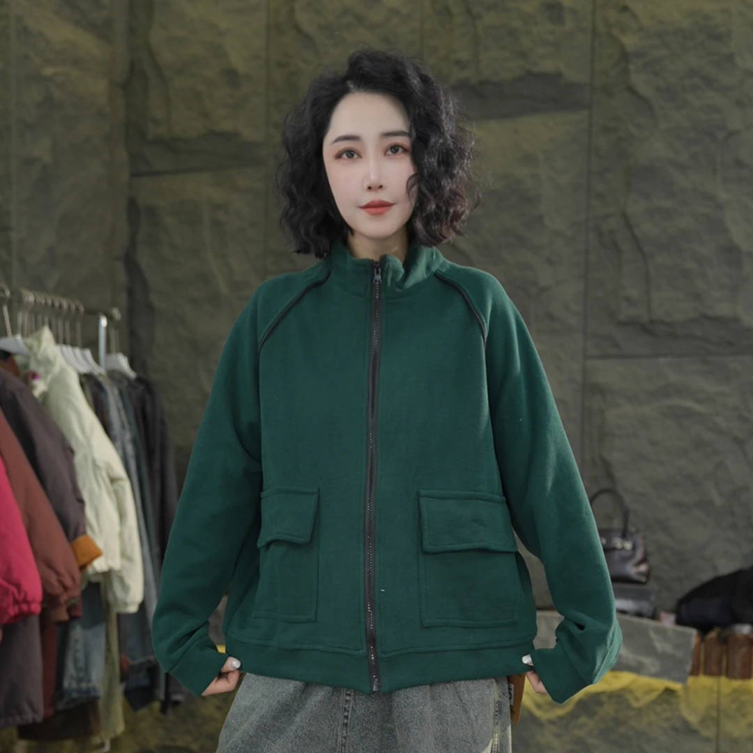 B55  春季新款外套慵懒风外套女宽松休闲长袖大版春秋外套
