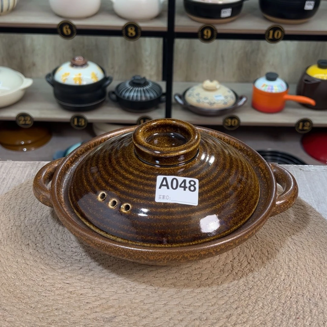 【闪购商品】1升粗陶砂锅微瑕疵品048