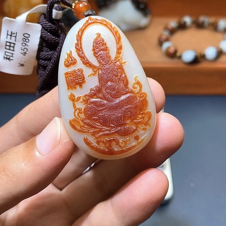 和田玉未镶嵌颈饰A7