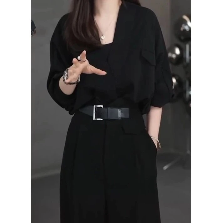 春秋季新款气场强大女装酷飒拽姐高级感女装1