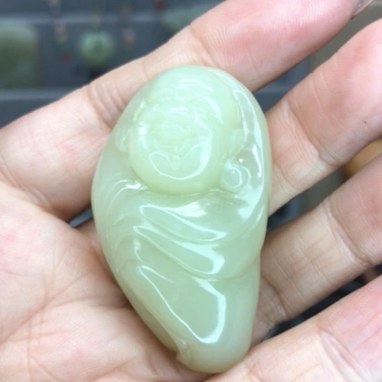 和田玉（青白玉）颈饰未镶嵌