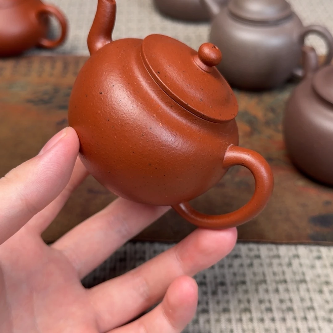 南***火茶壶紫砂小品功夫茶朱泥宫灯