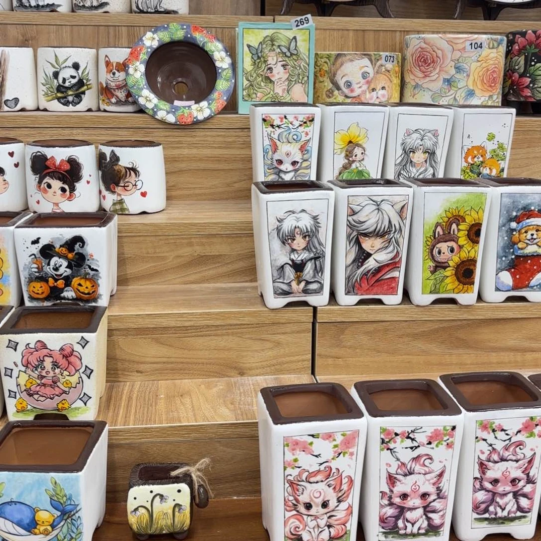 手绘花盆ggggg66677777777