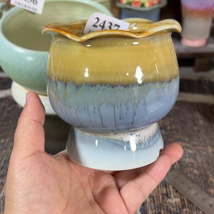 口8高10 手工花盆满30包邮