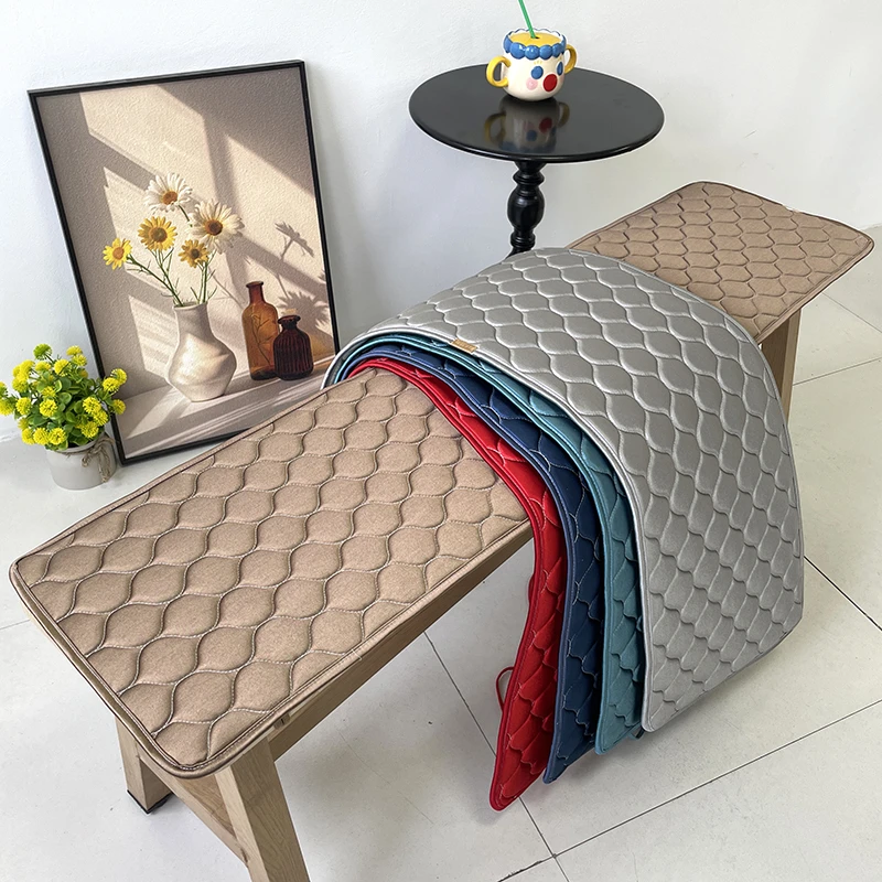 长板凳软坐垫椅子垫红木长条凳子换鞋实木长凳子中式茶桌椅垫卡座