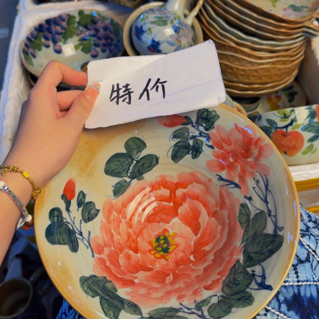 瓷片景德镇陶瓷手工手绘