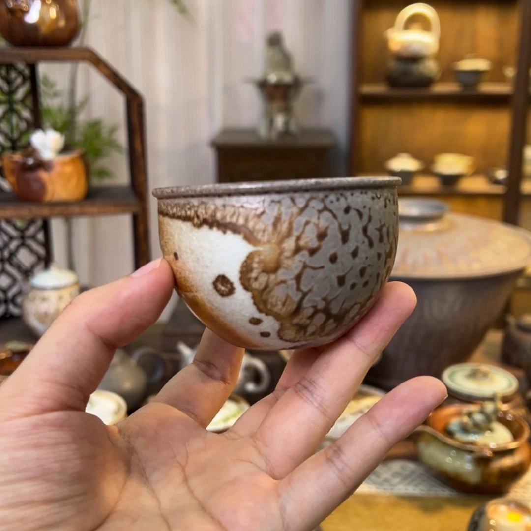 不染柴烧精品缸杯