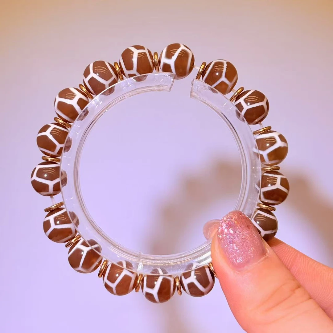 J1087 龟甲富甲珠珠手串 多样性发其一