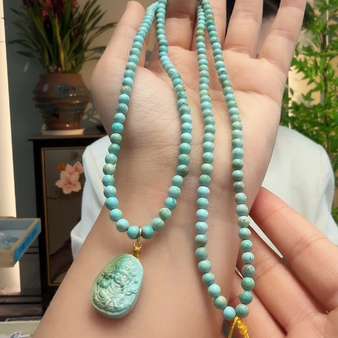 绿松石未镶嵌颈饰