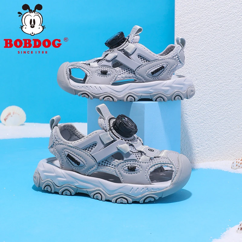 巴布豆沙滩鞋儿童学生凉鞋2025新款夏季宝宝小童男童鞋子中大童