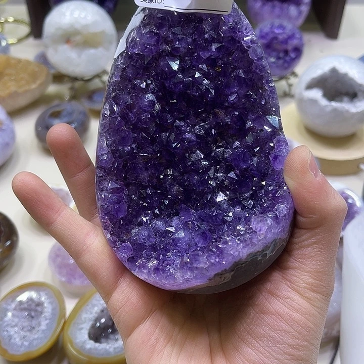 紫晶摆件未镶嵌S**3摆件341