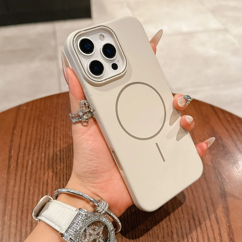 柔润PC苹果16E磁吸手机壳iPhone15Promax全包14Plus防摔13/12外壳