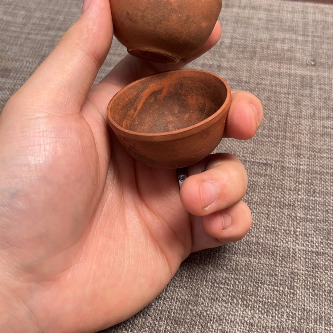 紫砂茶壶杯子两只